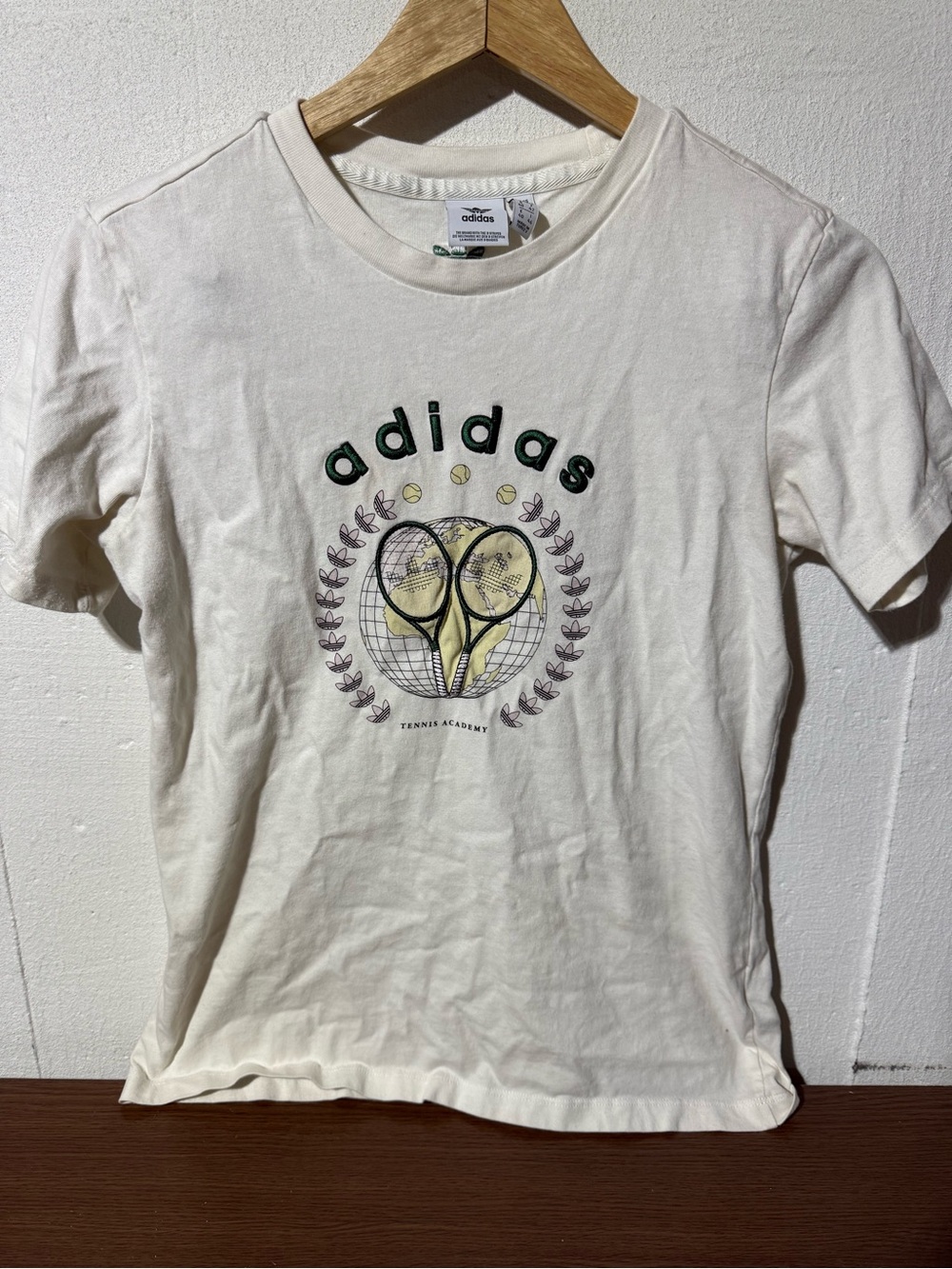 Adidas Tennis Luxe Embroidered Graphic T Medium